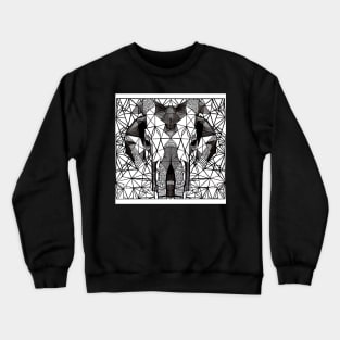 Geometric Elephants 6 Crewneck Sweatshirt